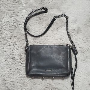 Rebecca Minkoff black genuine leather crossbody bag